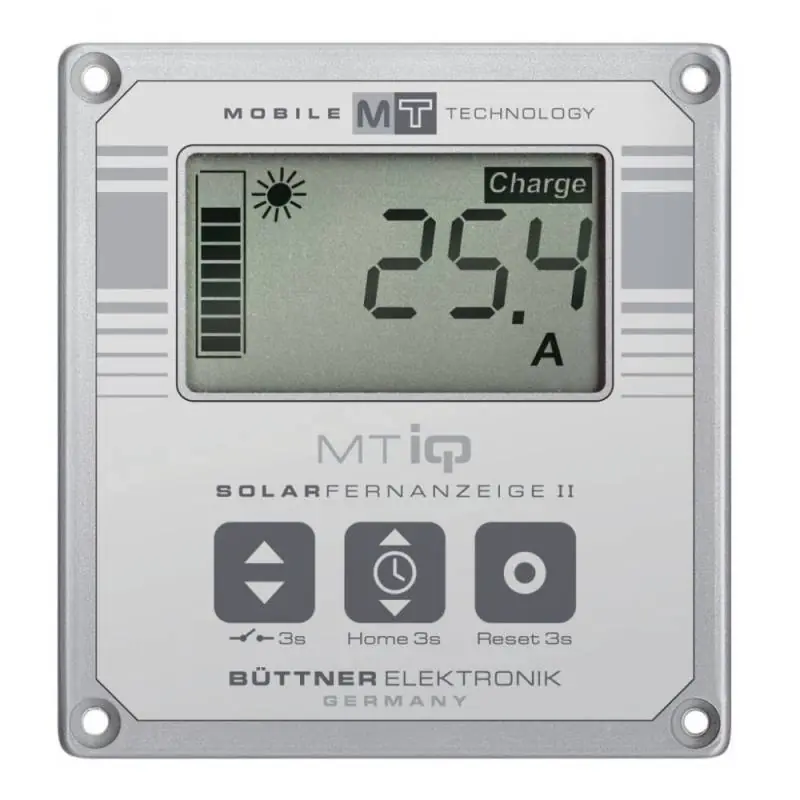 Büttner Elektronik MT Solar Fernanzeige LCD II - silbergrau Preiswert