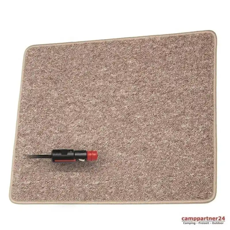 Top-Seller Pro Car Heizteppich 12 Volt, 60x100cm hellbraun