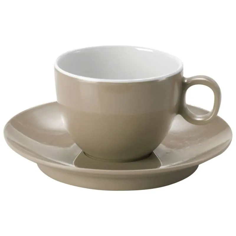 Brunner Espressotasse mit Untertasse - mocca Preisknaller