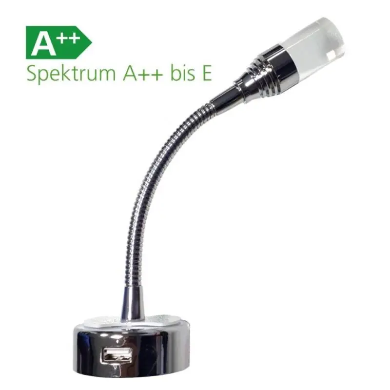 Dimatec Leseleuchte Flexi 2 mit 2,1 A USB-Anschluss Preiswert