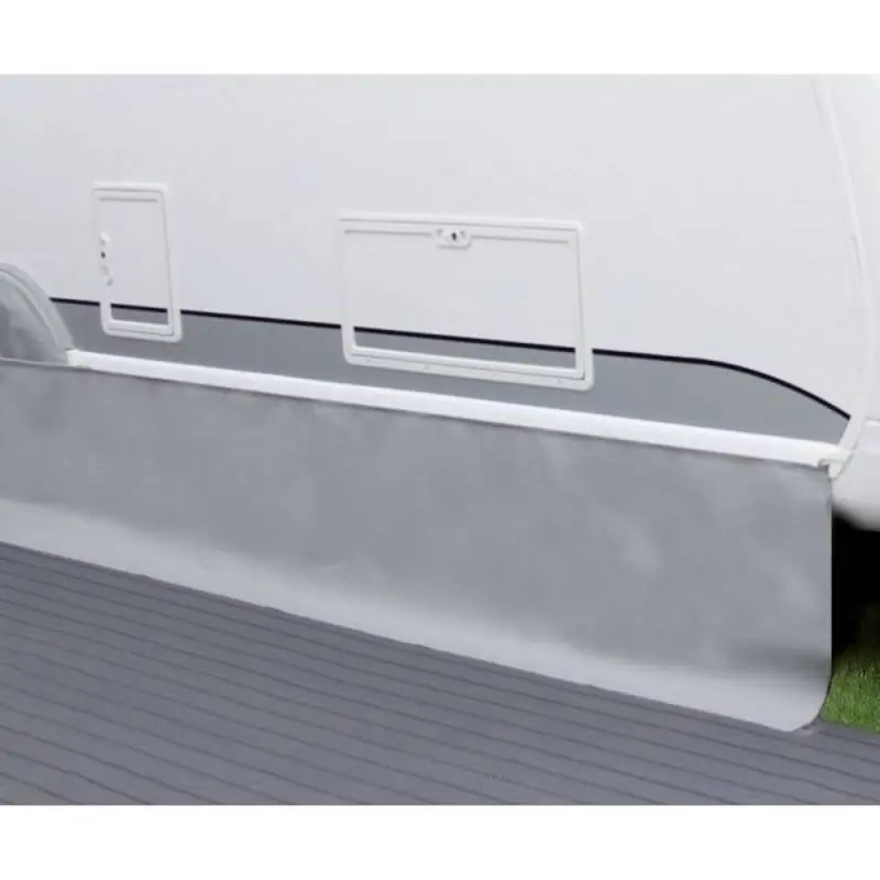 Echt PVC Bodenschürze Premium 75 cm - hellgrau - 3 m