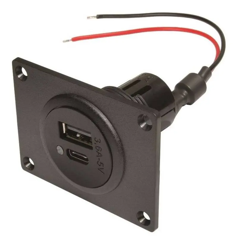 Versand Am Gleichen Tag USB Einbausteckdose - 1 x USB-A und 1 x USB-C