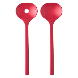 Begrenztes Angebot Mepal Bloom Salatbesteck - Pebble Red