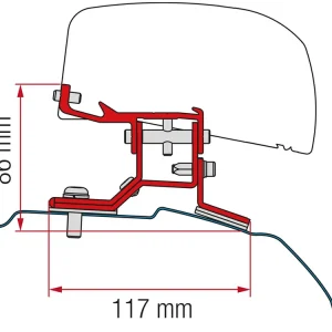 Begrenztes Angebot Fiamma Adapter F40Van Ford Custom L1