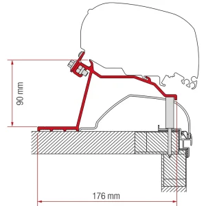 Bestpreis Fiamma F80/F65 Adapter Hobby Caravan >2014