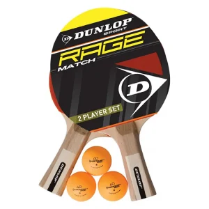 Neu Im Sortiment Dunlop Rage Match 2 Tischtennis-Set