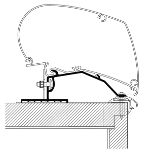 Zweite Chance Thule Caravan Roof Adapter 425 Must-Have