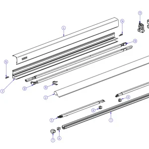 Angebot Thule Omnistor Spannstange rechts 3200 190-230