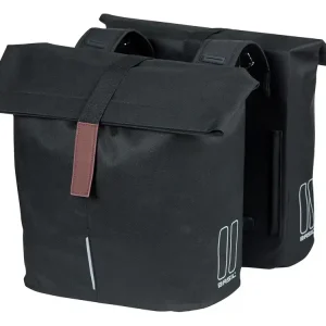 Sonderangebot Basil City doppelte Fahrradtasche - Black