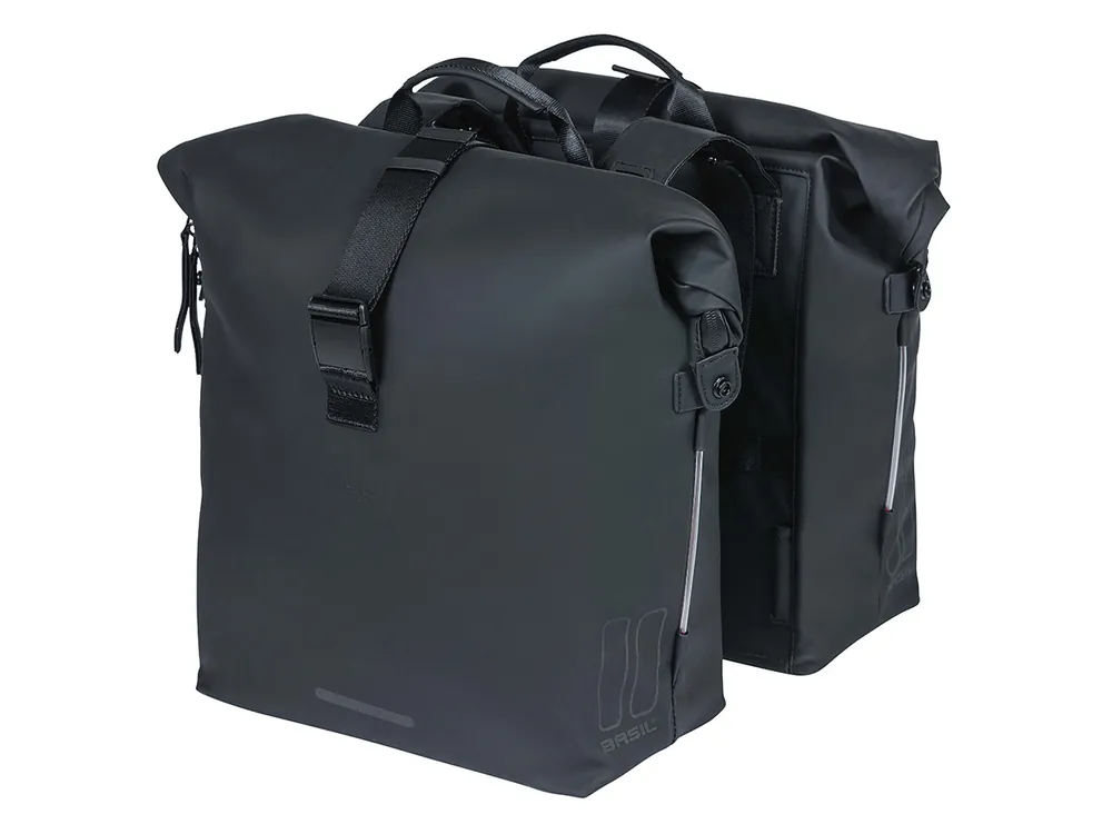 Top-Preis Basil SoHo Nordlicht Doppelfahrradtasche - Black