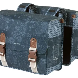 Basil Bohème doppelte Fahrradtasche - Indigo Blue Sale