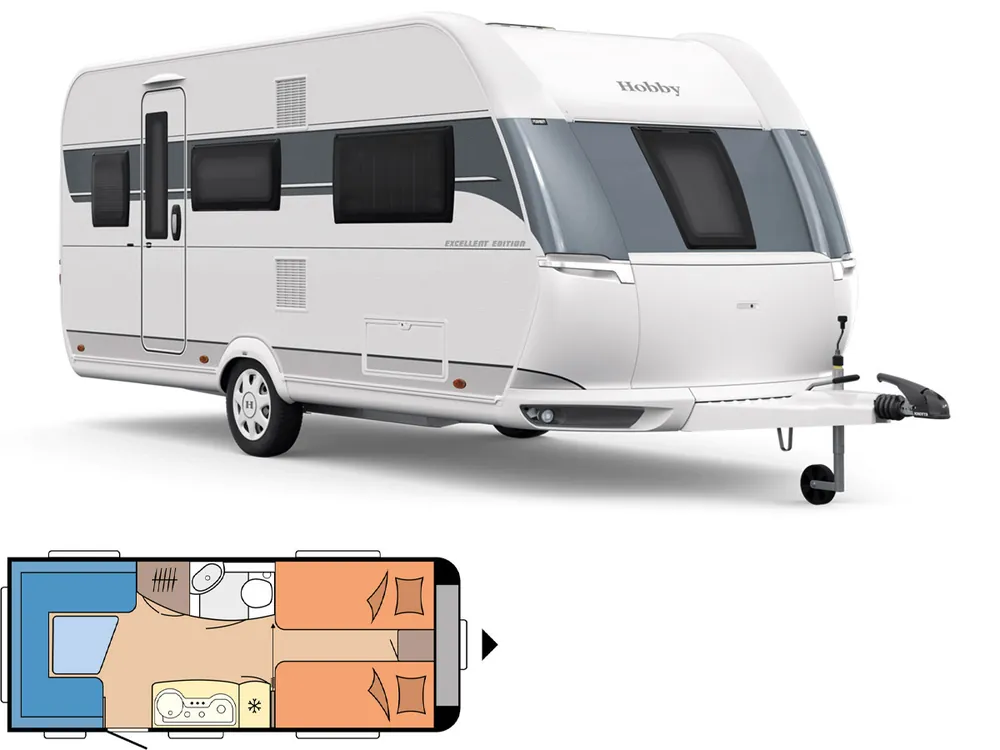 Heißes Angebot Hobby Excellent Edition 495 UL Wohnwagen