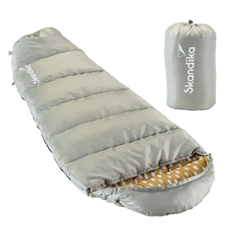 Skandika Vegas Junior grauer Kinderschlafsack Echt