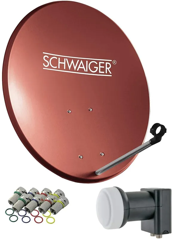 Direkt Vom Hersteller Schwaiger 714494 ziegelroter 55 cm Stahl-Spiegel set