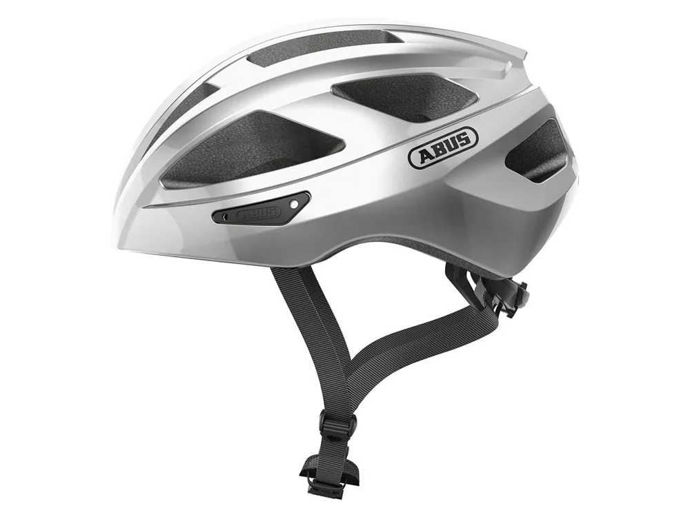 Bestpreis Abus Macator Gleam Silver Fahrradhelm