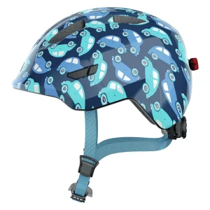 Abus Smiley 3.0 LED Blue Car Kinderfahrradhelm Sonderangebot