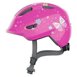 Abus Smiley 3.0 Pink Butterfly Kinderfahrradhelm Meistverkauft
