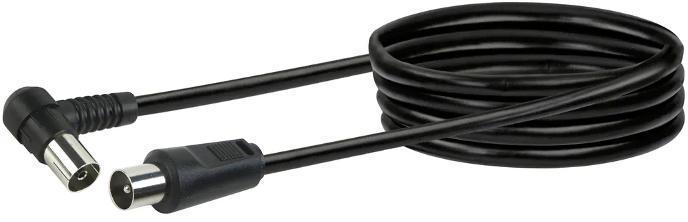 Begrenztes Angebot Schwaiger KVKW30 3 Meter Schwarzes Winkelantennekabel