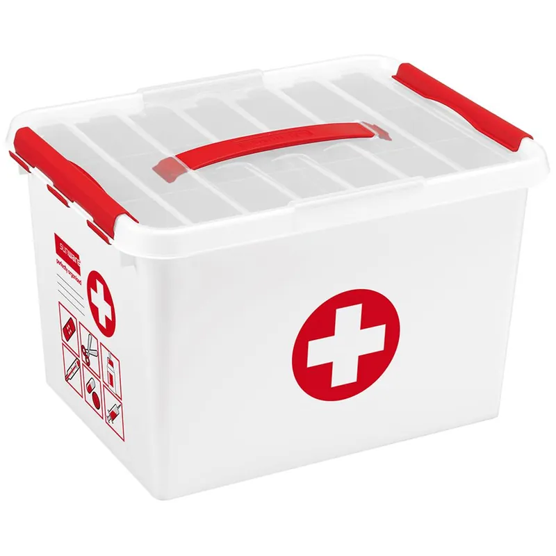 Top-Preis Sunware Q-line 22 Liter Erste-Hilfe Aufbewahrungsbox mit Einsatz
