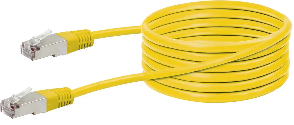 Angebot Schwaiger CKY1222 Cat5e 5 Meter gelber Netzwerkkabel