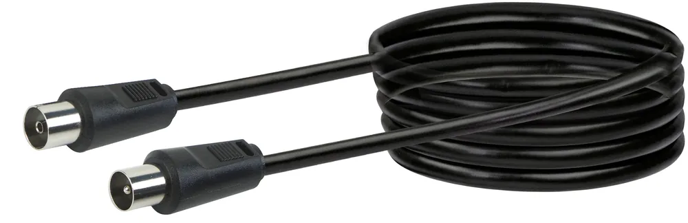 Billig Schwaiger KVK250 5 meter IEC schwarzes Antennenkabel