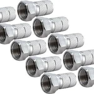 Aktuell Schwaiger FST6510 6,5 mm Satz von 10 F-Stecker