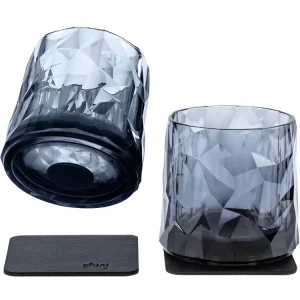 Günstig Silwy 2er Set Grau TUMBLER Hightech Magnet-Kunststoffgläser
