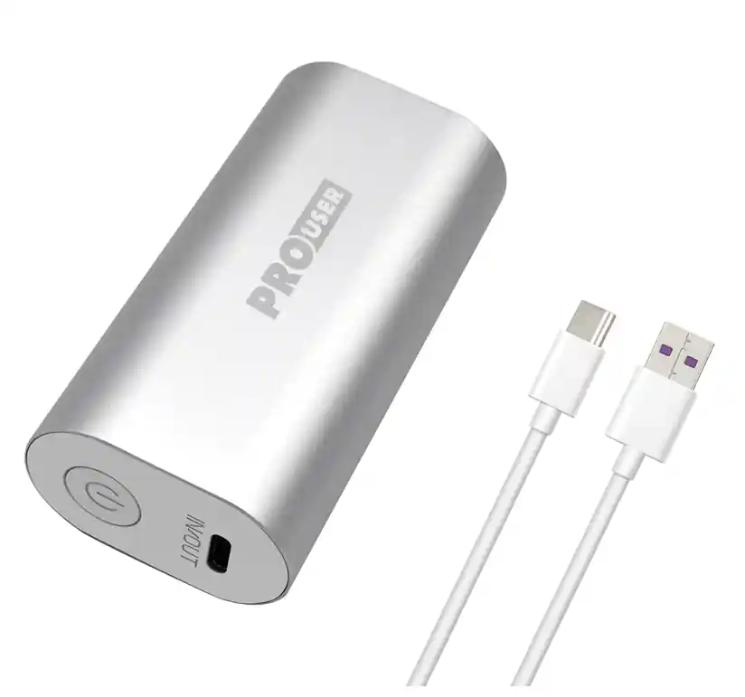 Letzte Chance Pro-User 5000 mAh silberne Powerbank