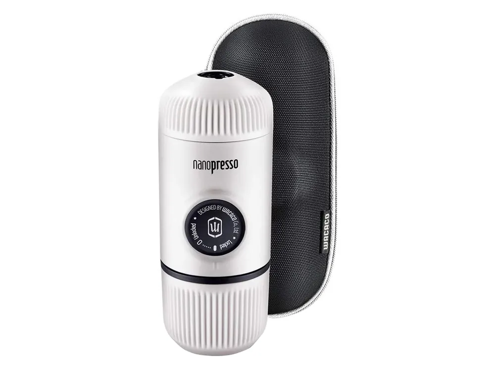 Versand Am Gleichen Tag Wacaco Nanopresso tragbare Espressomaschine + Hülle - White