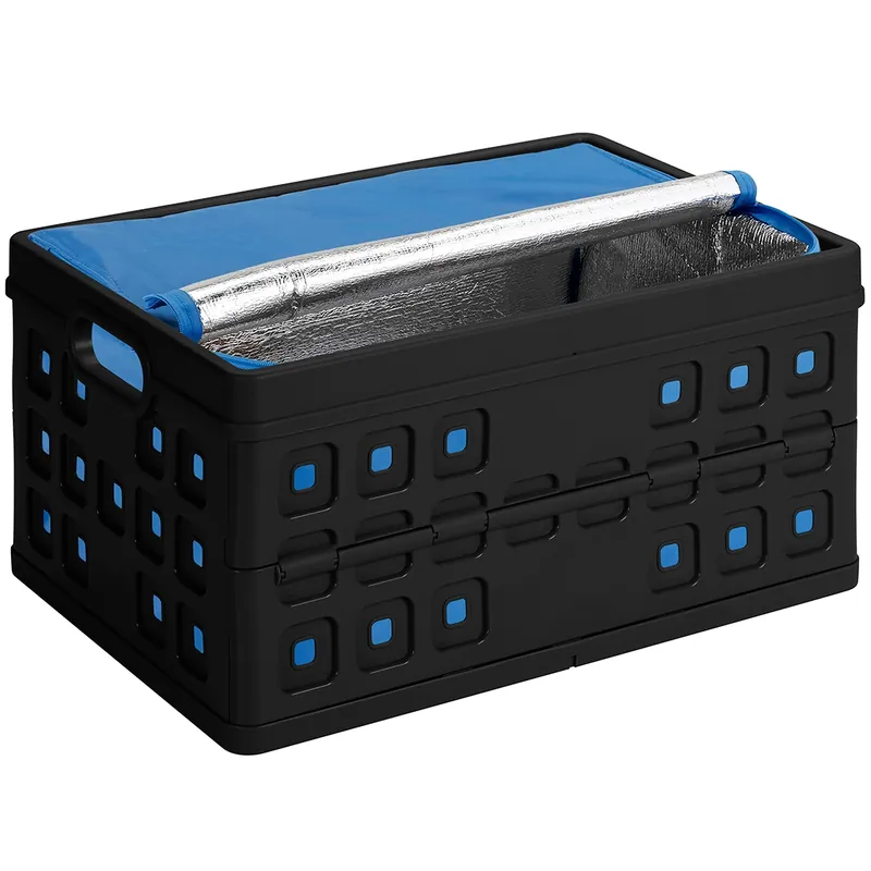 Sunware Square 46 Liter Klappbox mit Kühltasche - Black Markenware