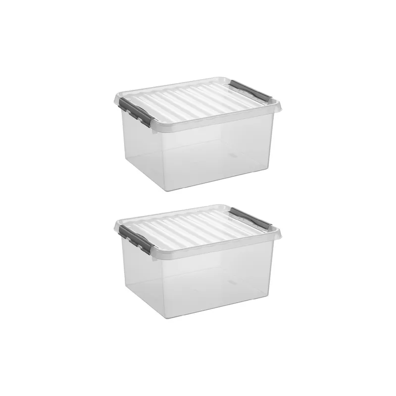 Versand Am Gleichen Tag Sunware Q-line 36 Liter 2er-Set Aufbewahrungsboxen