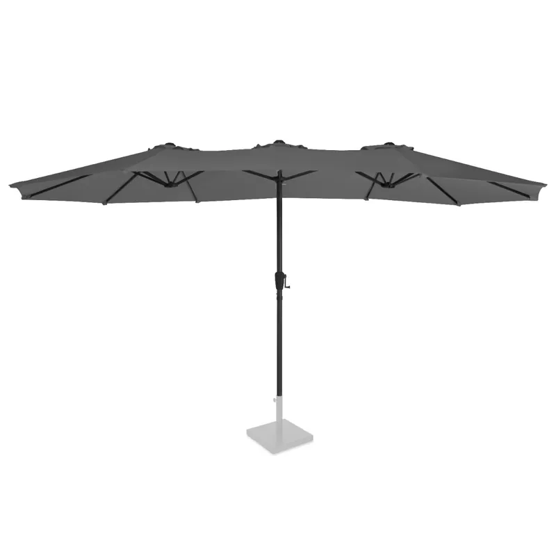 Highlight VONROC Iseo 460 x 270 cm Premium Sonnenschirm - Grey