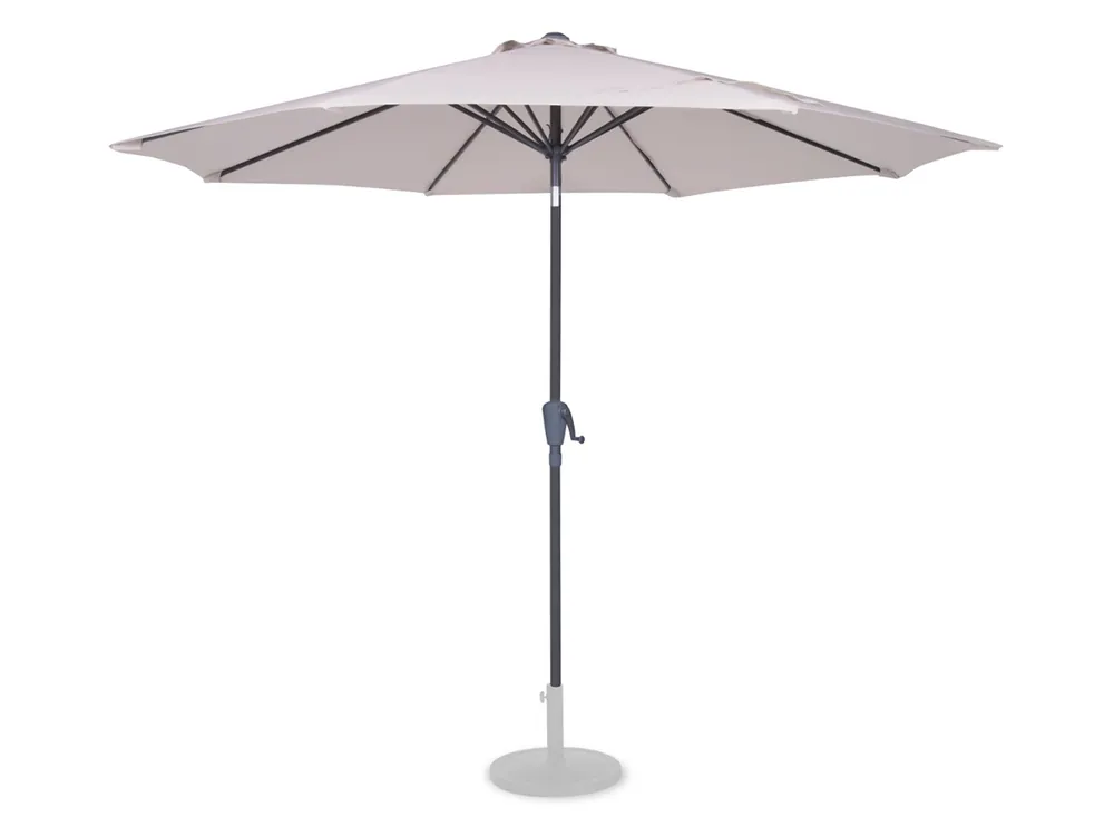 VONROC Recanati Ø300 cm Premium Stocksonnenschirm - Beige Kracherpreis