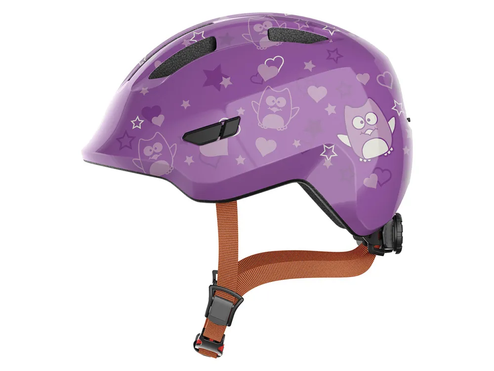 Abus Smiley 3.0 Purple Star Kinderfahrradhelm Preis Gesenkt