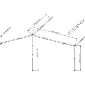 Zweite Chance Piper Sonnendach Gestänge PowerGrip Aluminium 28 mm Größe 11 - 20 Neue Ware