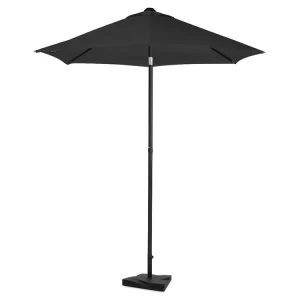 VONROC Torbole 200 cm Premium Sonnenschirm inklusive Fuß - Black Preis Gesenkt