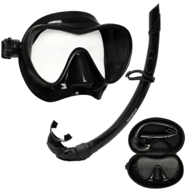 Atlantis Bali Erwachsene Schnorchel-Set - Black Neue Ware