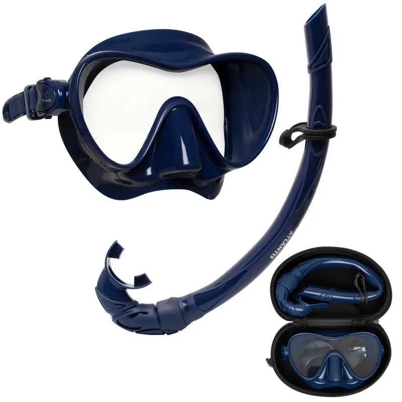 Atlantis Bali Erwachsene Schnorchel-Set - Blue Billig