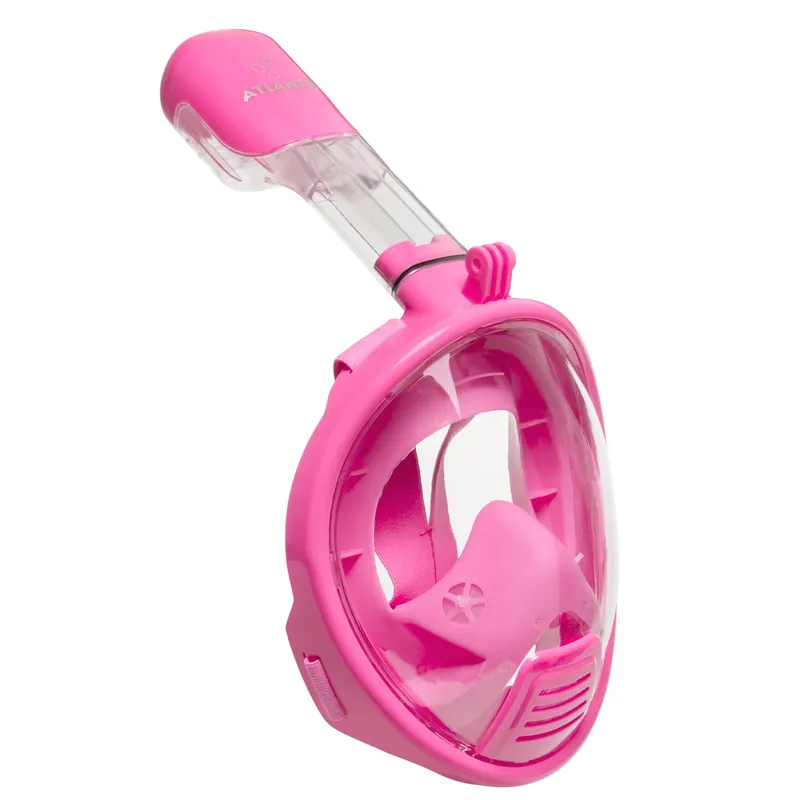 Atlantis 2.0 Full Face Mask Kids Kinder Schnorchelmaske - Pink Sichere Zahlung