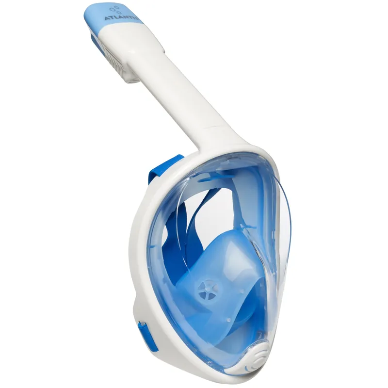 Solange Der Vorrat Reicht Atlantis Full Face Mask S/M Senior Schnorchelmaske - White/Blue