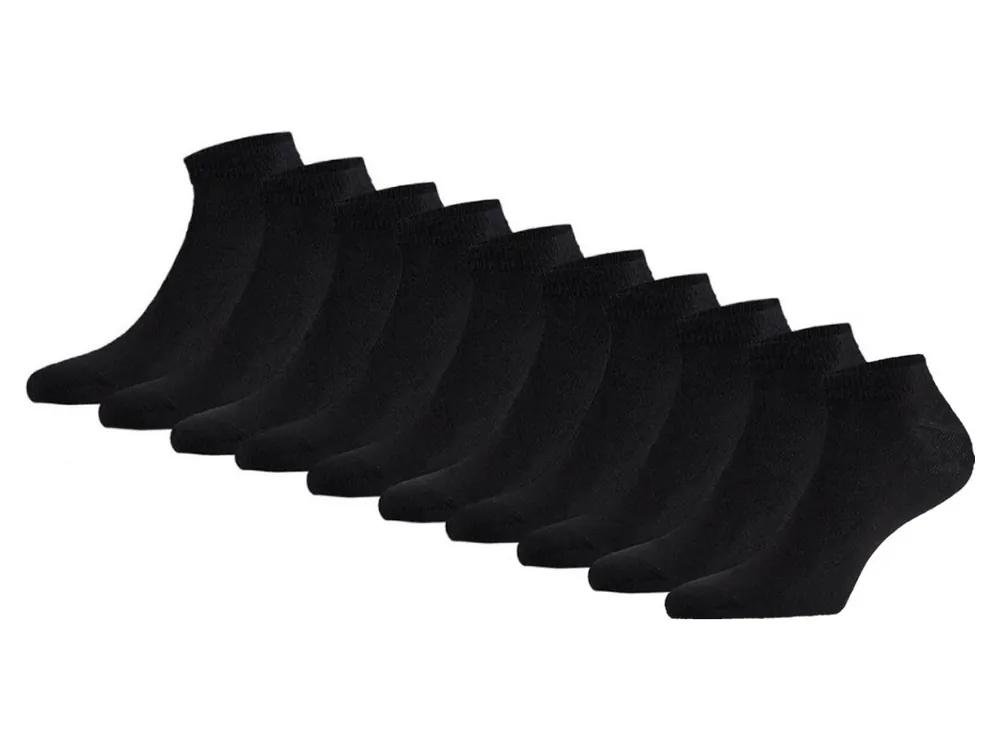 Knallerangebot Apollo No Show Sneaker Black 10-pack Socken