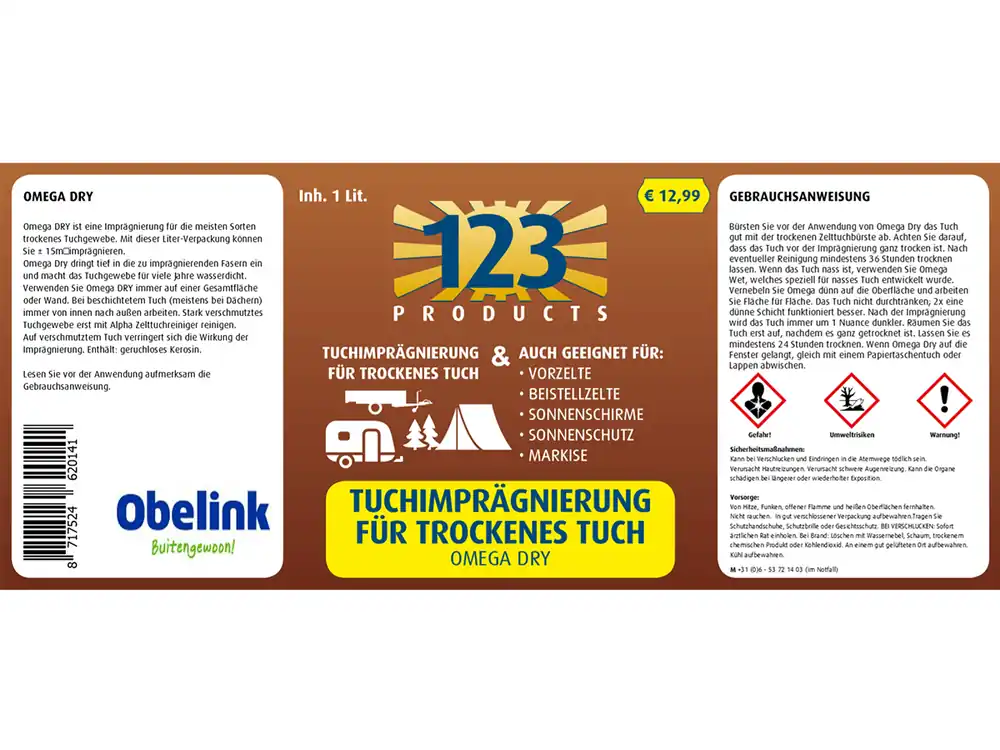 123 Products Omega Dry Imprägnierung Wochenendangebot
