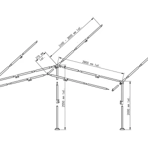 Super-Preis Piper Vorzelt Gestänge PowerGrip Aluminium 28 mm Größe 8 - 10