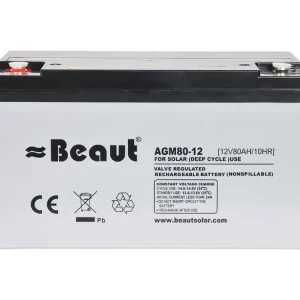 Beaut 80 Ah AGM Batterie Neue Ware