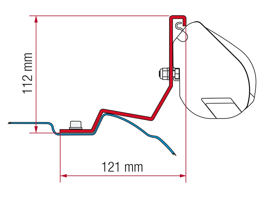 Beliebt Fiamma F35 Adapter Viano V-Class Vito Marco Polo