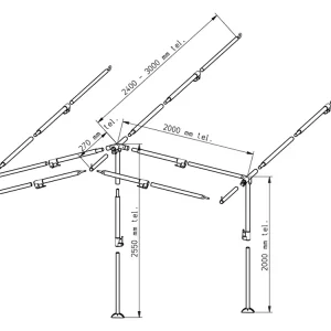 Neuheit Piper Vorzelt Gestänge PowerGrip Stahl 28 mm Größe 2 - 7