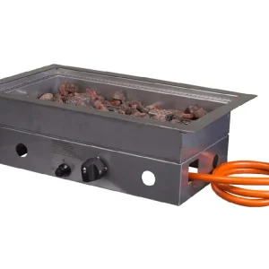 Cosi Fire Cosiburner Rectangular RVS mit Abdeckplatte Schneller Versand