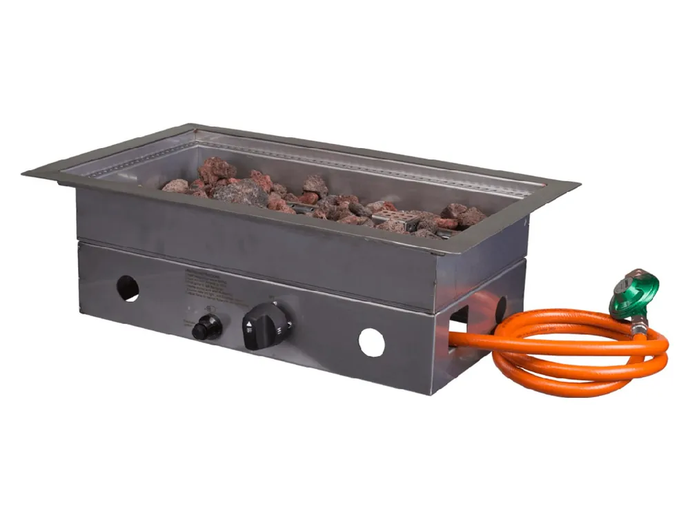 Cosi Fire Cosiburner Rectangular RVS mit Abdeckplatte Schneller Versand
