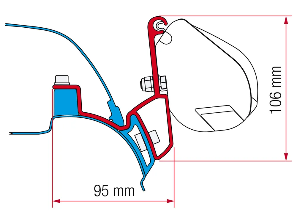 Bestpreis Fiamma F35 Adapter VW T5/T6 California