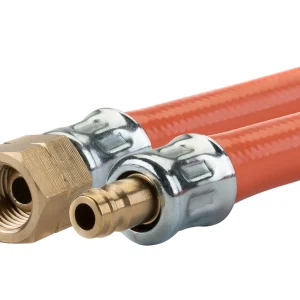 Badé 1/4" links x Schnellkupplung Gasschlauch - 5 meter Solange Der Vorrat Reicht